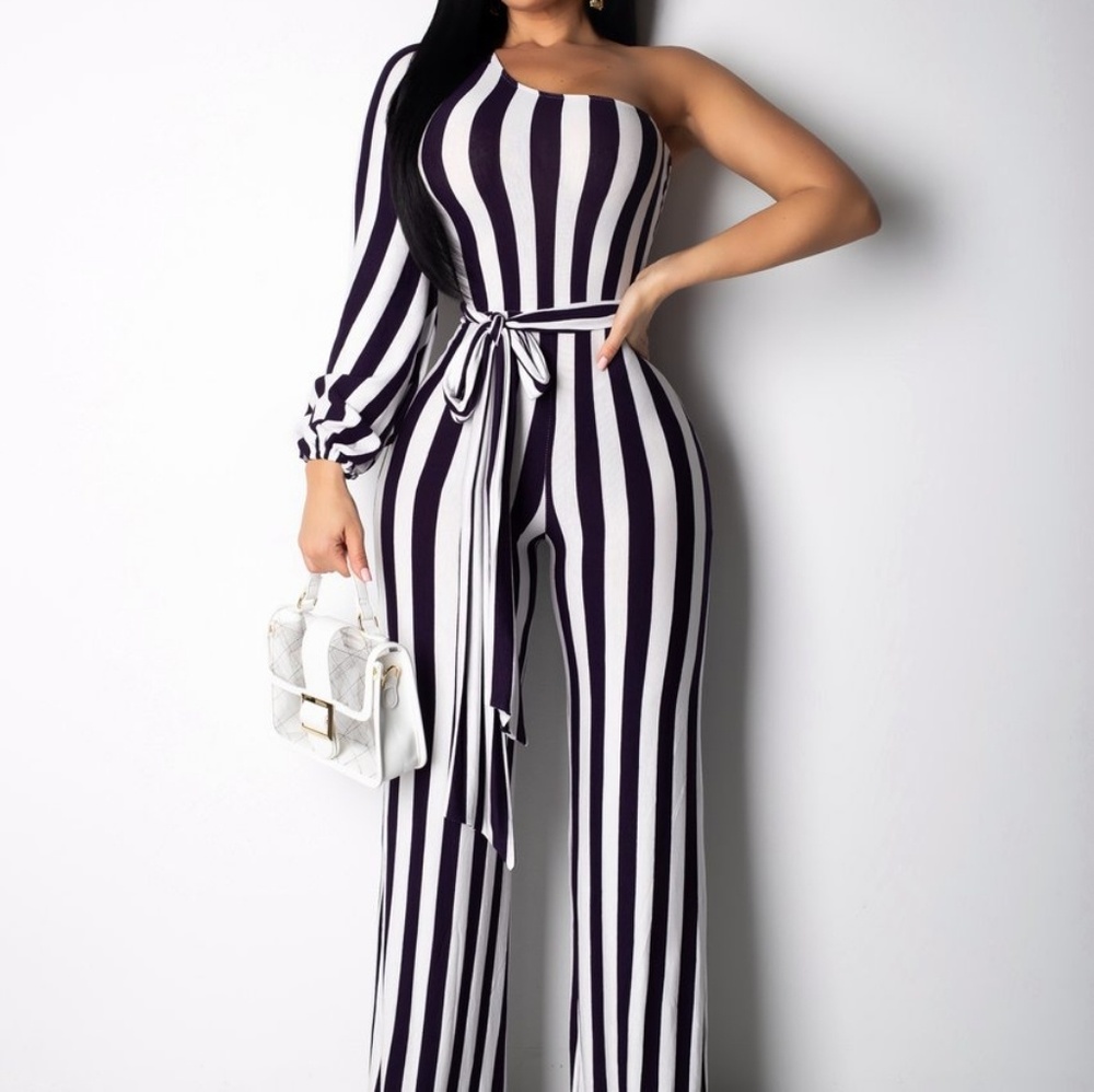 Black White Jumpsuit